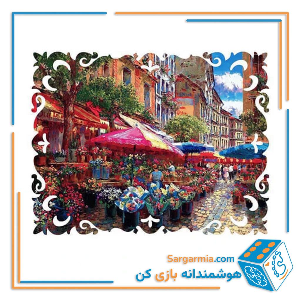 پازل چوبی گل فروشی