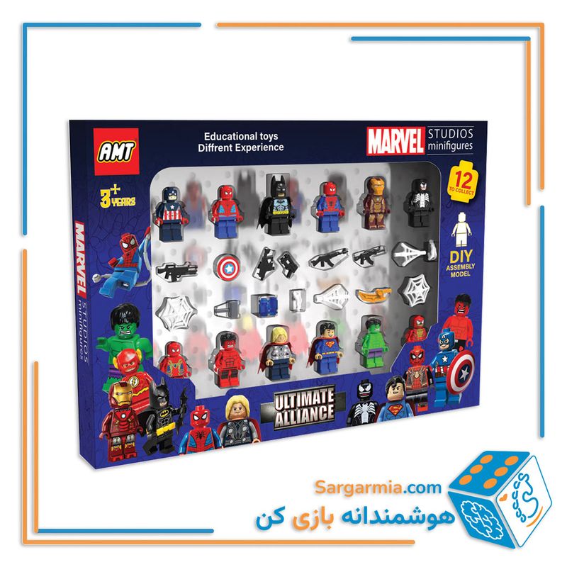 لگو شخصیت مارول 12 مدل با وسایل کد AMT3237