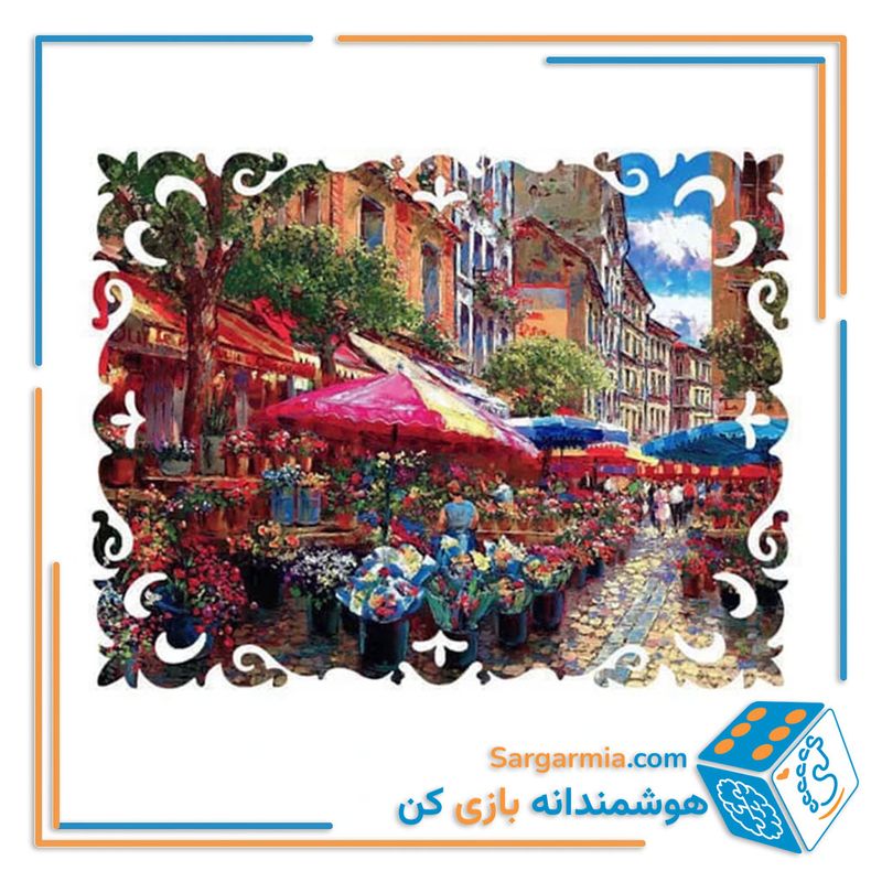پازل چوبی گل فروشی