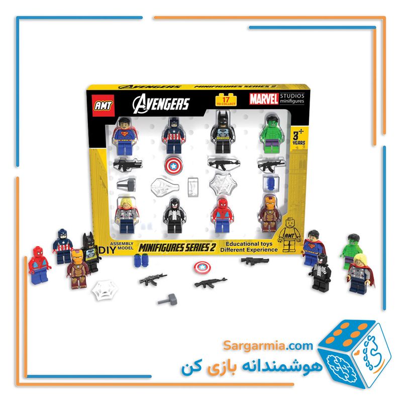 لگو فیگور مارول 8 عددی با وسایل کد AMT3257