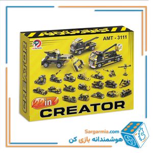 لگو ماشین راهسازی 22 مدلی 306 تکه کد AMT3111