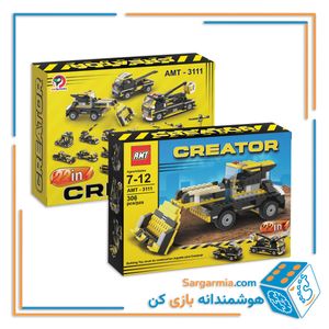 لگو ماشین راهسازی 22 مدلی 306 تکه کد AMT3111