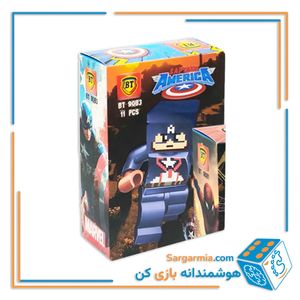 لگو آدمک مارول ماینکرافت طرح کاپیتان آمریکا کد BT9083