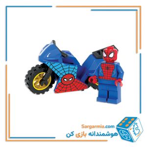 لگو مینی فیگور موتور سوار مرد عنکبوتی AMT3242