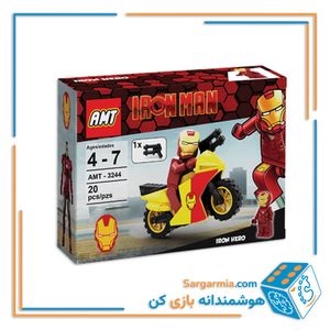 لگو مینی فیگور موتور سوار آیرون من ۲۰ قطعه کد AMT3244