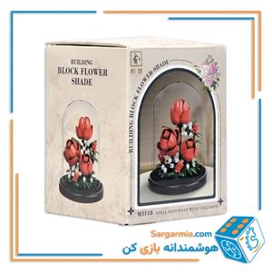 لگو گل رز مینیاتوری باکس شیشه ای کد M3118