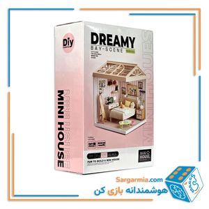 ساختنی اتاق خواب مینیاتوری چراغ دار ۹۲ قطعه کد EP502 - MINIATURE Bed Room
