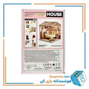 ساختنی اتاق خواب مینیاتوری چراغ دار ۹۲ قطعه کد EP502 - MINIATURE Bed Room