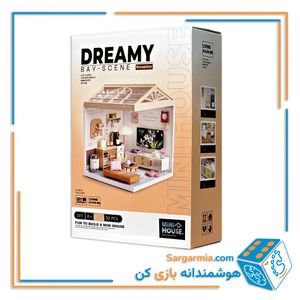 ساختنی اتاق نشیمن مینیاتوری چراغ دار ۹۲ قطعه - MINIATURE reception