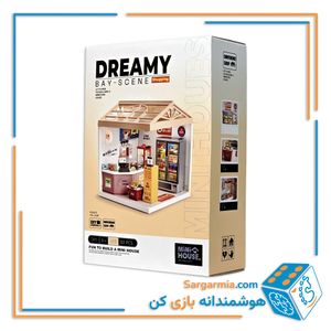 ساختنی فروشگاه مینیاتوری چراغ دار ۹۲ قطعه - MINIATURE shopping