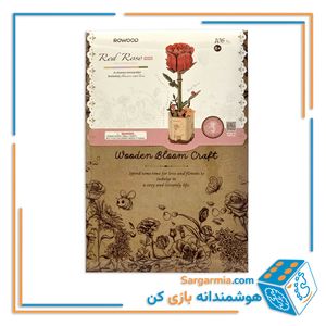 پازل ۳ بعدی گل رز قرمز کد TW042