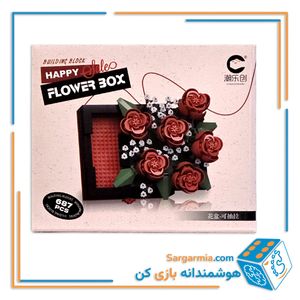 لگو باکس گل قرمز ۶۸۷ قطعه کد ۷۳۷۲