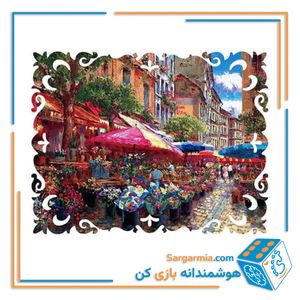 پازل چوبی گل فروشی