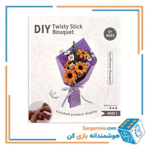 ساختنی دسته گل پارچه‌ای آفتابگردان کد ۹۵۵۳۱۲