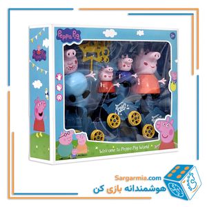 اسباب بازی پیاپک ۴ تایی قطار خانوادگی - Peppa pig family train