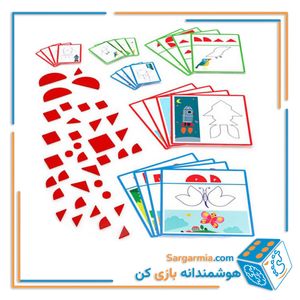 بازی آموزشی قلقلک مدل اشکال سازنده