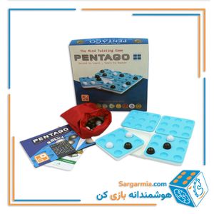 بازی ایرانی انتزاعی پنتاگو آبی