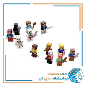 لگو مینی فیگور ماینکرفت 12 مدل با وسایل کد AMT3254