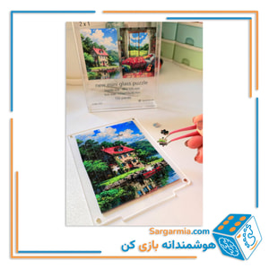 مینی پازل شیشه ای دوطرفه طرح تن تن کد AN107
