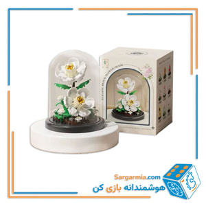 مینی لگو گل نرگس مینیاتوری باکس شیشه ای کد M3124