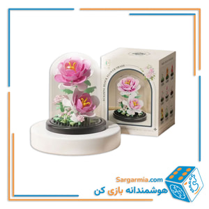 مینی لگو گل رز صورتی مینیاتوری باکس شیشه ای کد M3120