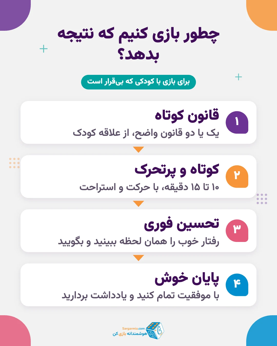 چطور بازی برای کودک بیش فعال را اجرا کنیم