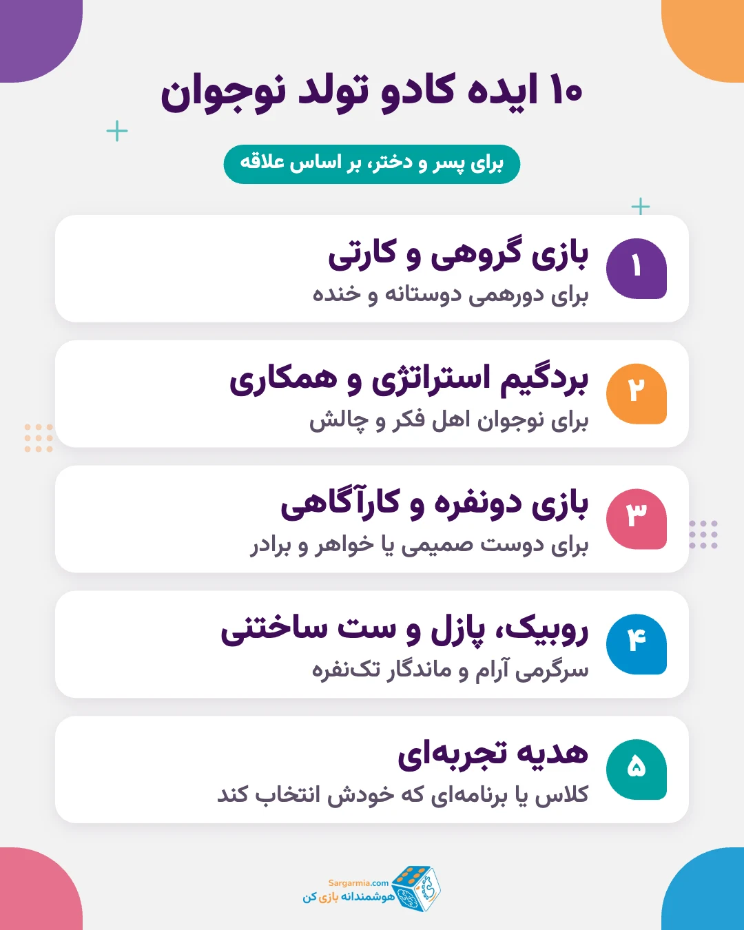 ایدههای کادو تولد نوجوان