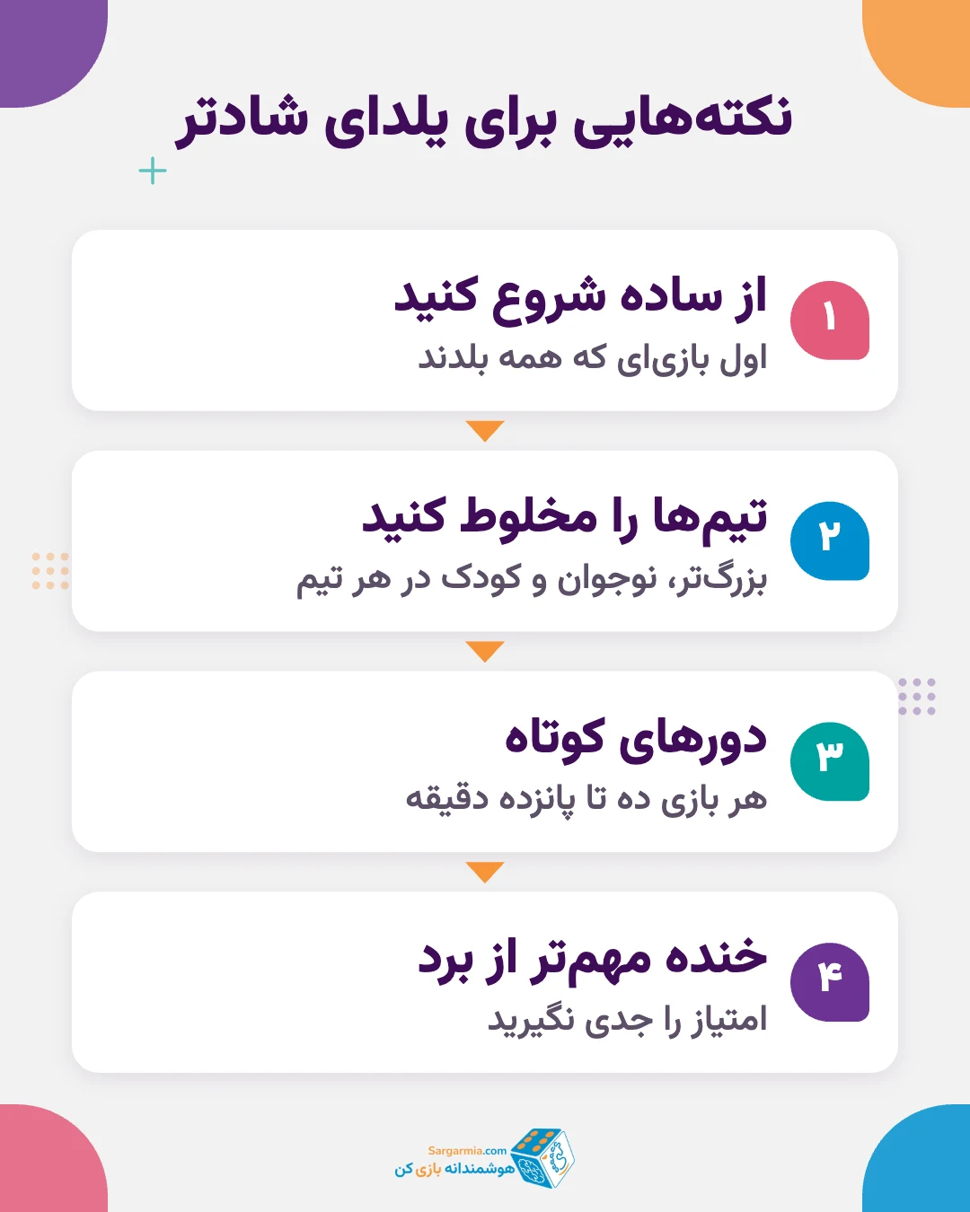 نکته&zwnj;های بازی شب یلدا خانوادگی برای همه سن&zwnj;ها